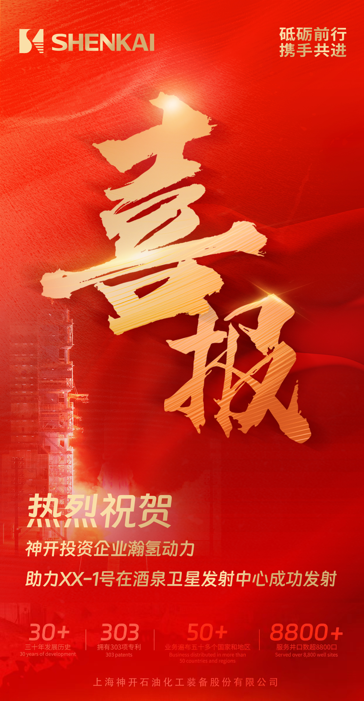 喜報(bào)！神開投資企業(yè)瀚氫動(dòng)力助力XX-1號(hào)在酒泉衛(wèi)星發(fā)射中心成功發(fā)射(圖1)